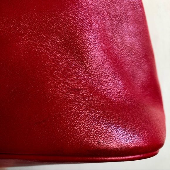 Vintage Longchamp Red Leather Purse - Picture 12 of 15